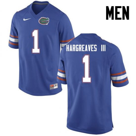 Men's Florida Gators #1 Vernon Hargreaves III NCAA Nike Blue Authentic Stitched College Football Jersey XNX4062RM